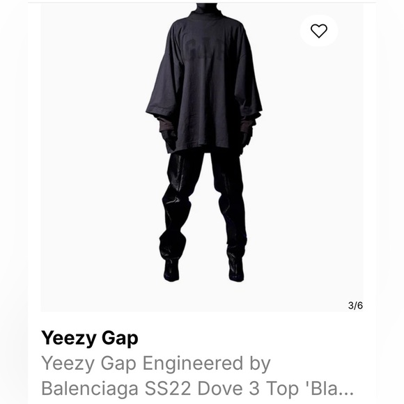 Yeezy Gap Engineered by Balenciaga SS22 Dove 3 Top. Size L - Picture 1 of 6